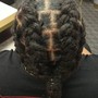 4 Feed In Cornrows