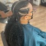 Sleek braided ponytail (hair included)