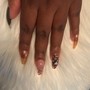 Half bling nail