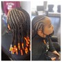 Kids traditional loc- retwist with design