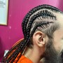 Men’s Braids with added hair