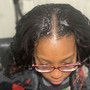 SEW IN EXTENSIONS WITH SOME NATURAL HAIR OUT