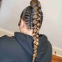 Feed-in Braids (2-4 Braids)(Hair Included)