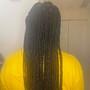 Medium knotless braids