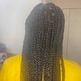 Medium knotless braids