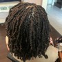 Small kinky Twists (human hair)