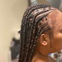 Cornrows/feed-ins  (French Braids)