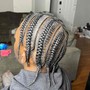 20 Stitch Braids w/ two rows of knotless