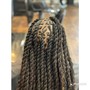 Medium knotless braids