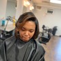 Silk Press / short length hair