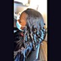 Ponytail (Natural Hair) plus bundles