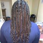 Braids in front weave in back