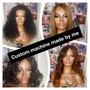 Wig closure custom unit