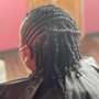 Traditional Two Feed In Braids