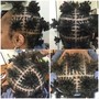 Twist/Braids with tapered haircut-Men