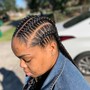 ponytail stitch braids