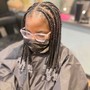 Medium Knotless Braids (8 rows) read description