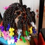 Small butterfly locs (butt-length)