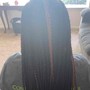 Large box braids (mid-back)