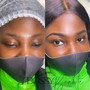 Full face makeup with mink lashes