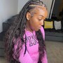 Feed In Braids with small braids