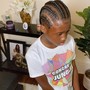 Kid's medium knotless Braids 11yrs old and under