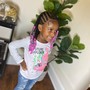 Kid's cornrows braids with beads .11ys old and under