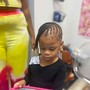 Kid's  braids with weave