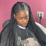 FEED IN BRAIDS with Crochet Braids