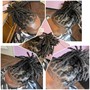 Dreadlock re-twist with two strand  twist style