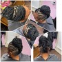 Pin up Mohawk Braids