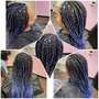 Take-down: This service is designed for clients who currently have two-strand twists and wish to have them taken down, followed by a color application, and then re-twisted.