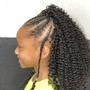 Braided front  half crochet