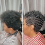 Relaxer touch up and style