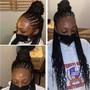 Small Shoulder Length knotless or box braids