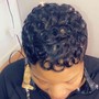 Braid down for quickweave