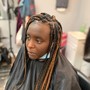 Medium knotless braids