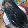 Single/individual braids (no hair added)