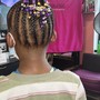 Cornrows with designs