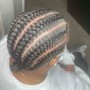 Stitch braids (natural hair no hair added)