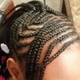 Jumbo knotless box braids