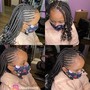 4 feed in braids and up