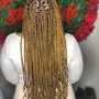 Small butt length knotless Braids