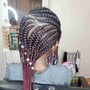 Kid's cornrows hair Style + beads