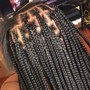 Small Knotless Box Braids