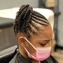 Cornrow Braided Ponytail