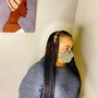 Medium knotless box braids