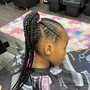 2 feed-in braids any length