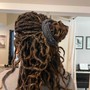 Butterfly locs. Back length.