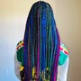 Small Knotless braids Waist Length with hair included